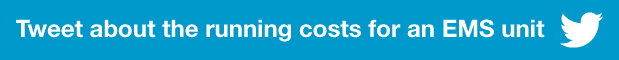 tweet about the running costs for an EMS unit