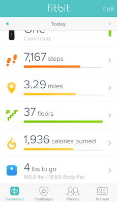 Fitbit iPhone app
