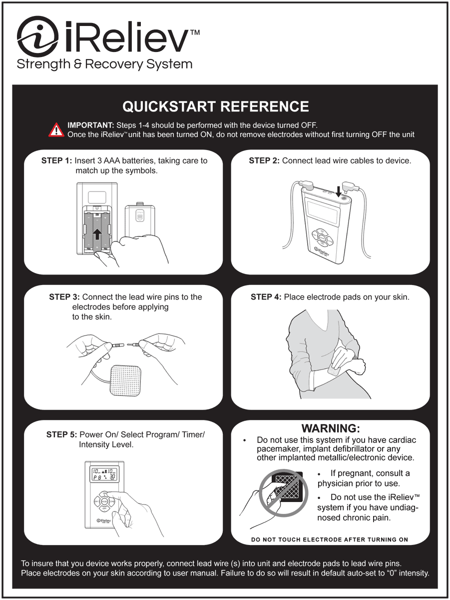 Step By Step: How to Use A Simple Inexpensive TENS Unit For Pain Control.  The iReliev 1313 