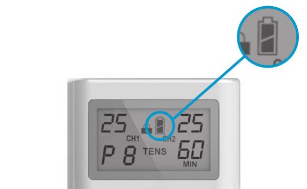 iReliev ET-1313 battery level indicator