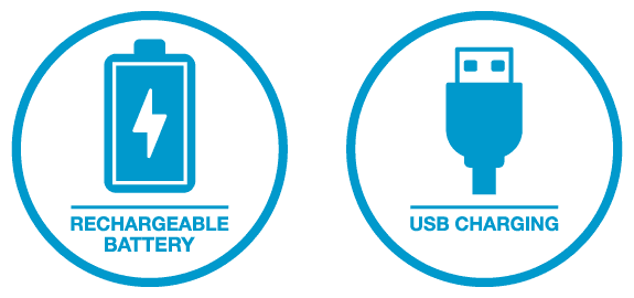 The controller is rechargeable with USB charging