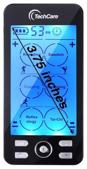 TechCare Plus 24's LCD display measures 3.75 inches