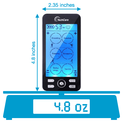 TechCare Plus 24 weighs 4.8 ounces