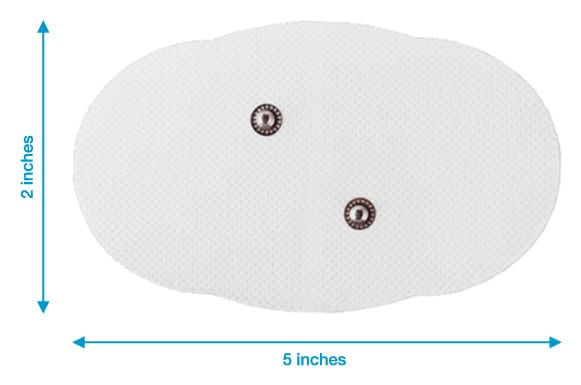 PlayMakar 2 inches x 5 inches large oval shape pads