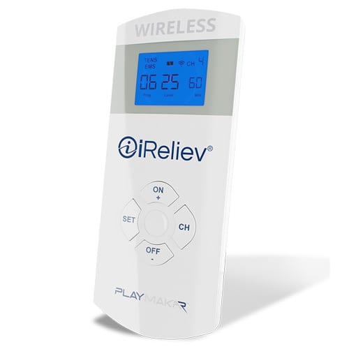 iReliev Wireless TENS + EMS Therapeutic Wearable System Wireless TENS Unit  + Muscle Stimulator Combination for Pain Relief, Arthritis, Muscle  Strength, Case & 4 Receiver Pods : Buy Online at Best Price