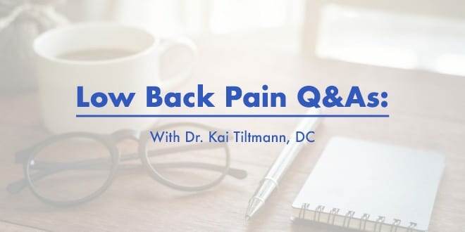 Low Back Pain Q&As