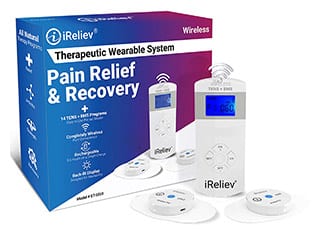 iReliev Wireless TENS + EMS Therapeutic Wearable System