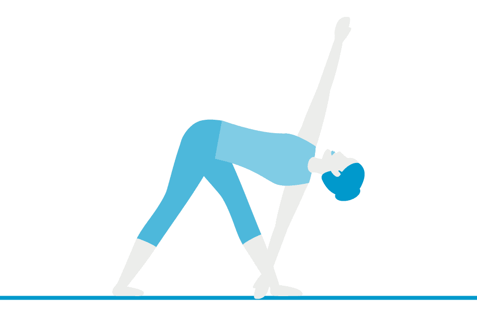 Pose 15: Triangle (Utthita Trikonasana)