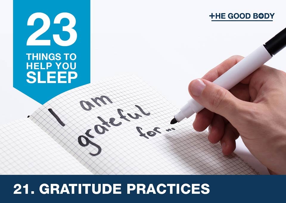 Gratitude practices to help you sleep