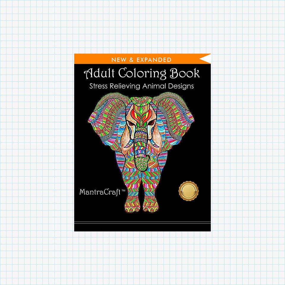 Adult Coloring Book: Stress Relieving Animal Designs