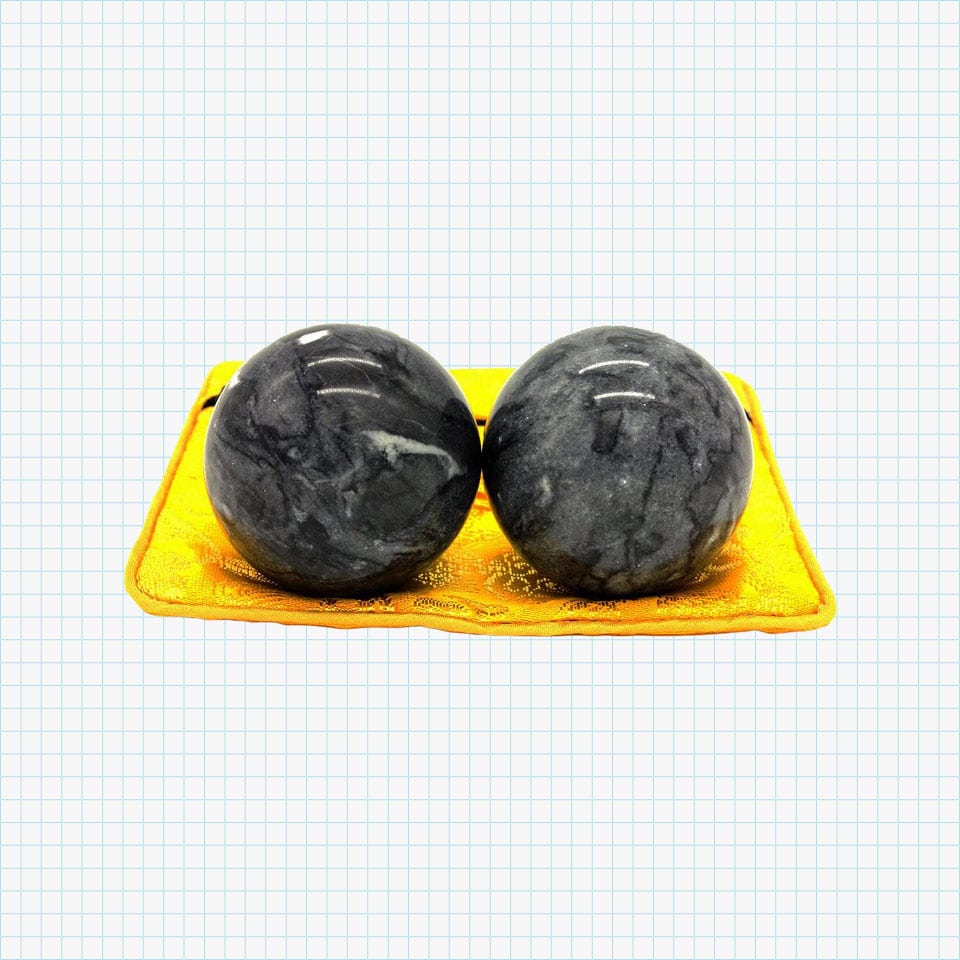 Chinese Marble Dark Grey Baoding Balls