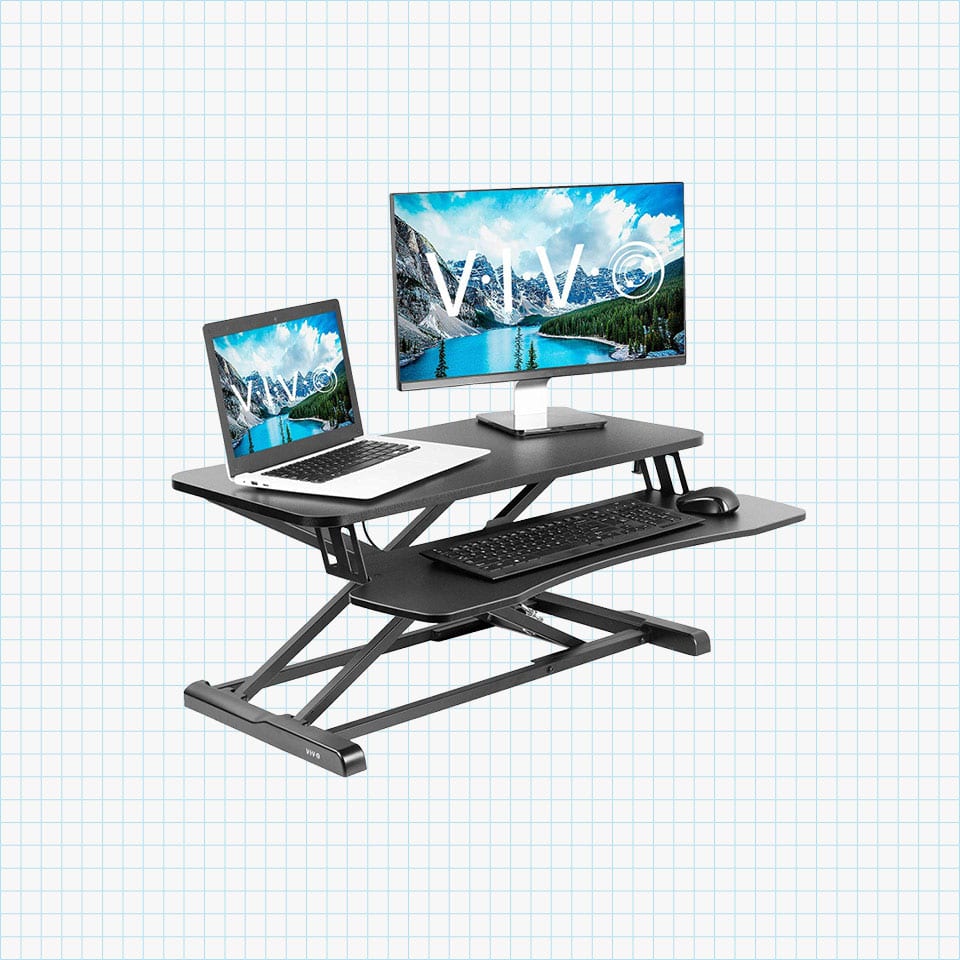 Vivo Height Adjustable Standing Desk Converter