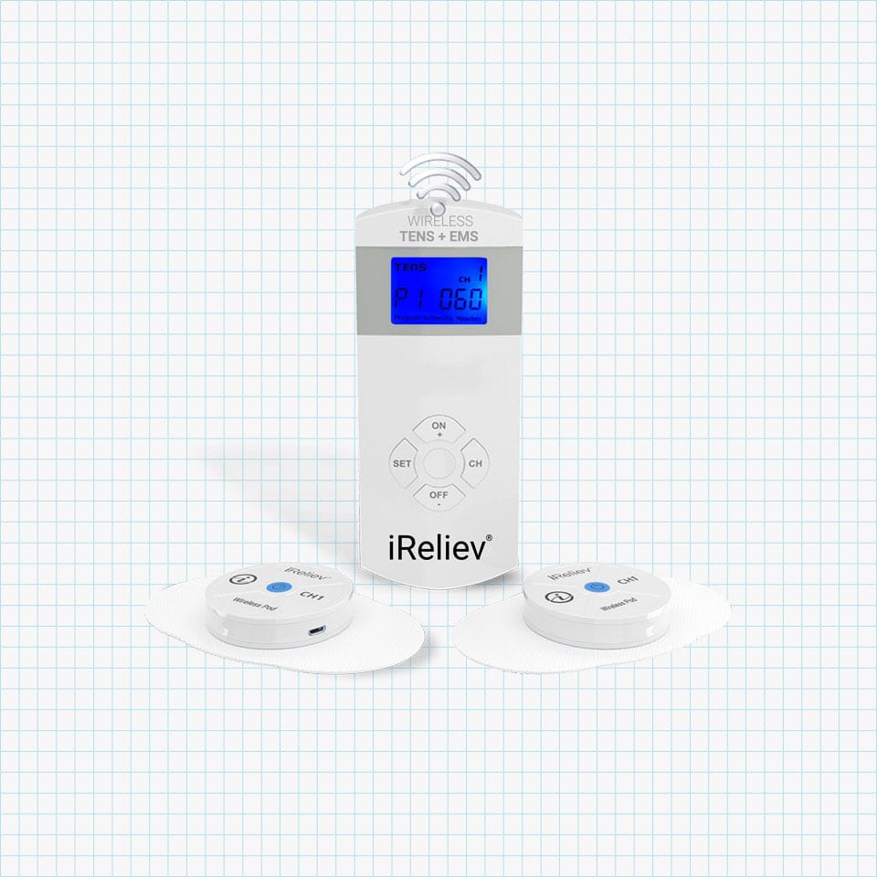 iReliev Wireless TENS + EMS Therapeutic Wearable System