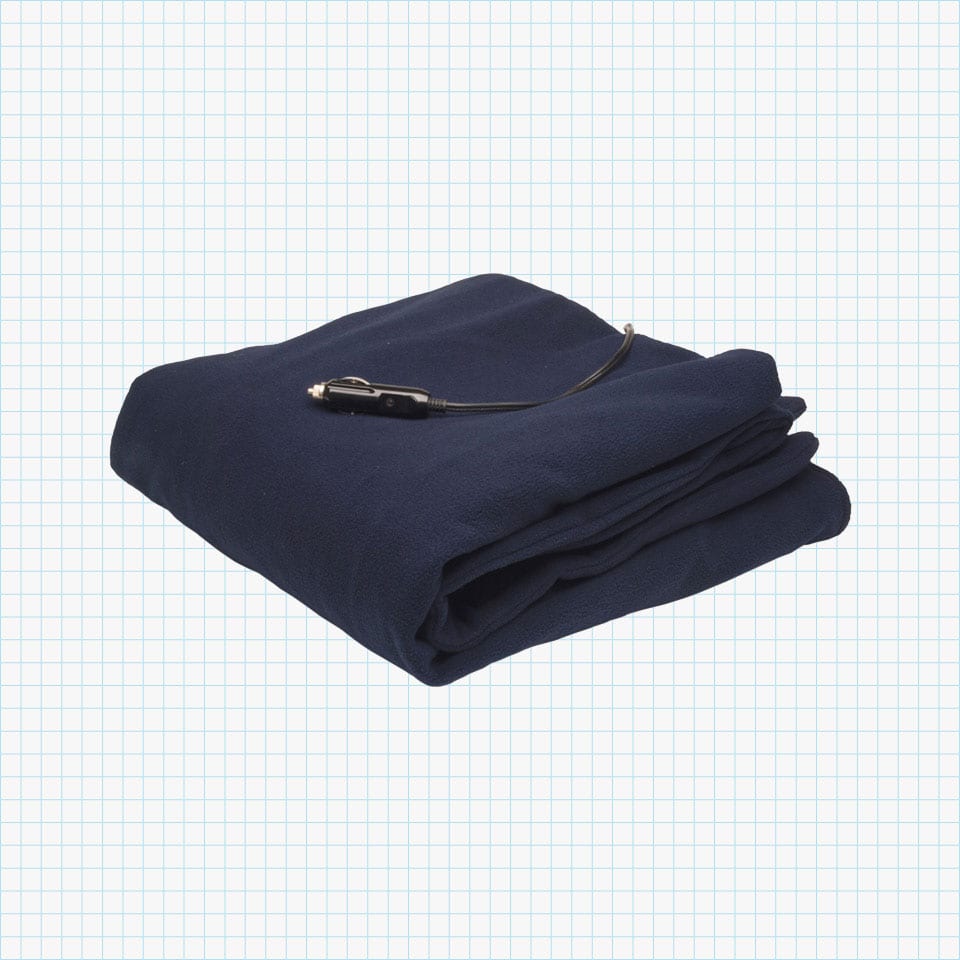 Roadpro 12-Volt Polar Fleece Heated Travel Blanket
