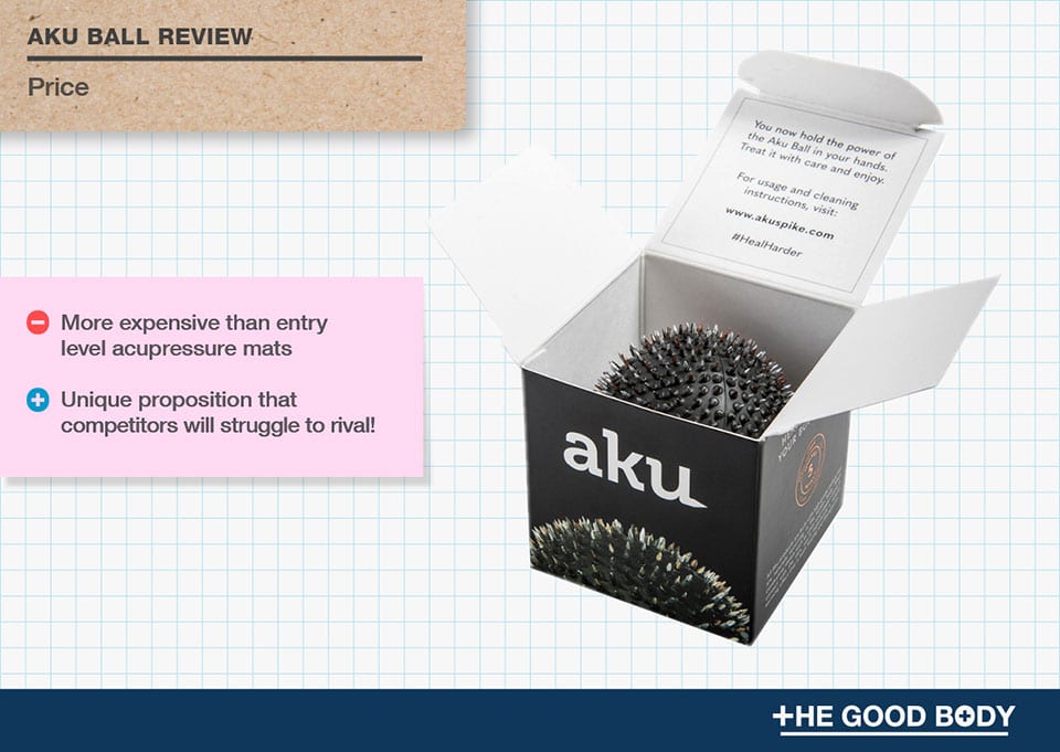 Aku Ball is more expensive than entry level acupressure mats