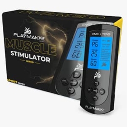 Domas Tens Unit Muscle Stimulator Electric Shock Therapy for Muscles Dual Channel Tens EMS Unit Electronic Pulse Massager with 24 Modes Physical