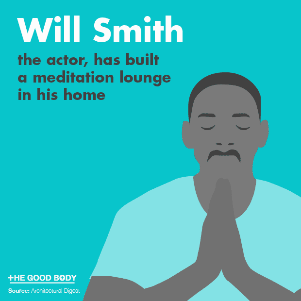 Actor Will Smith has built a meditation lounge in his home