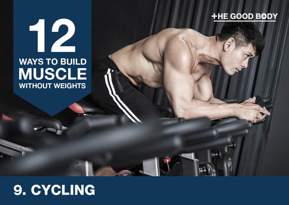 Cycling to build muscle without lifting weights