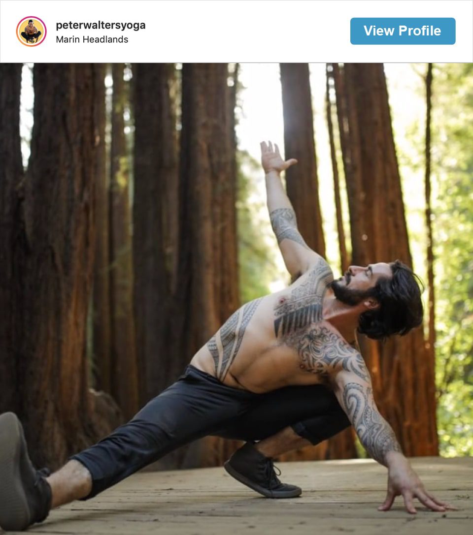 Follow Peter Walters Yoga's Instagram account