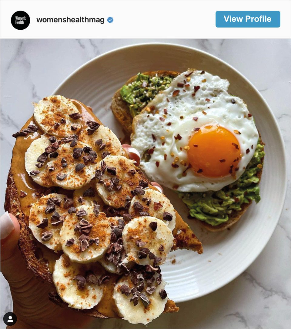 Follow Women’s Health Mag's Instagram account