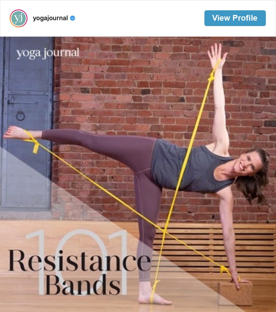 Foloow Yoga Journal's Instagram account