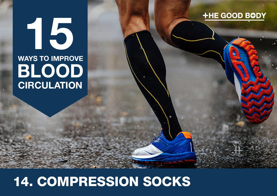 Compression socks to improve blood circulation