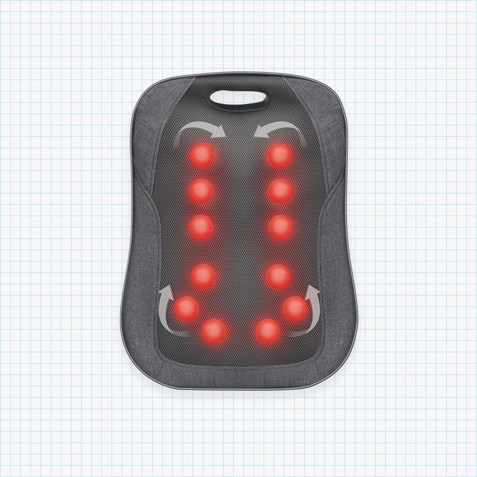 Shiatsu Back Massager with Heat - Portable Massage Cushion