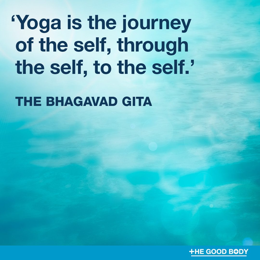 Inspirational Yoga Quotes #7 by The Bhagavad Gita