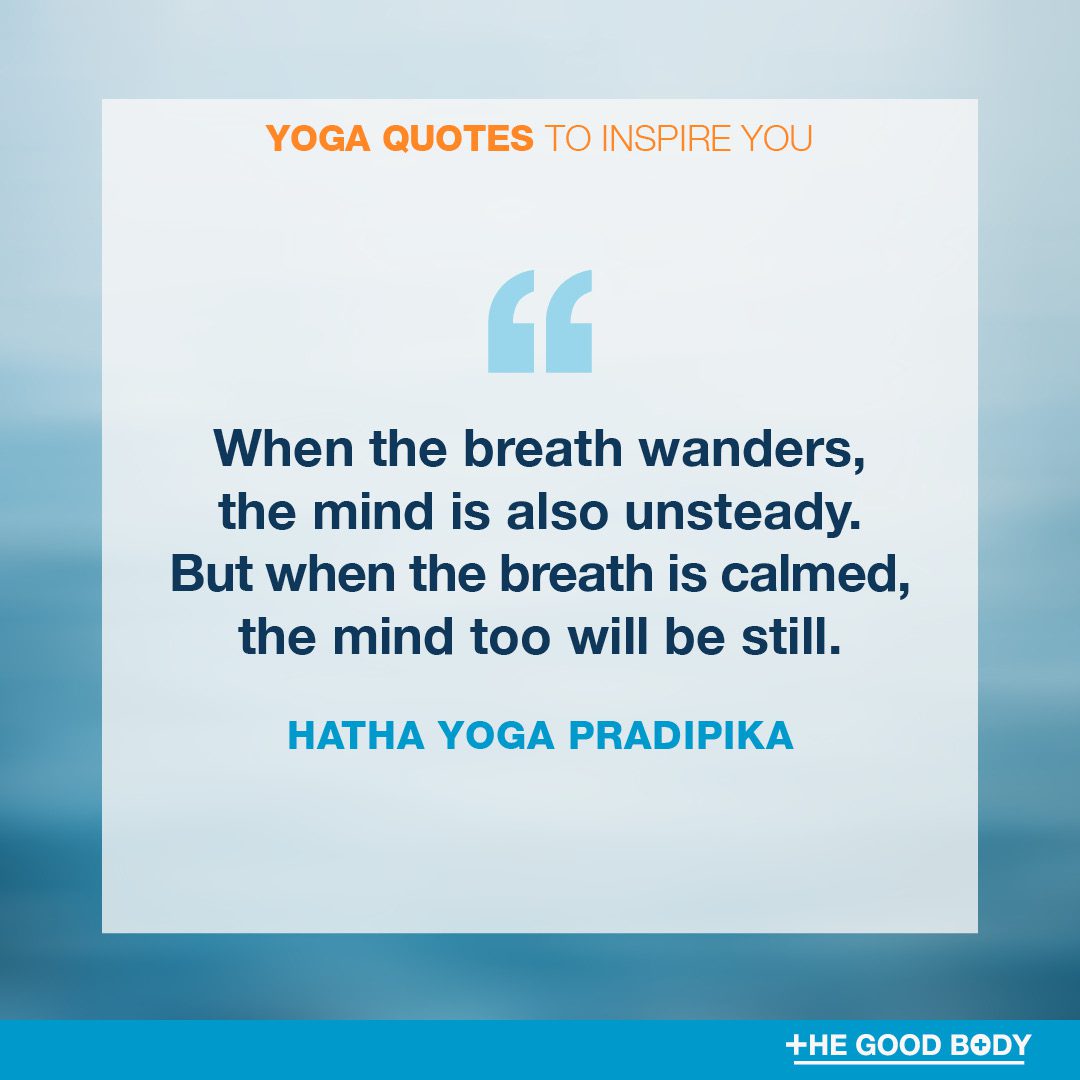 Yoga Quotes about Breath #3 by Hatha Yoga Pradipika