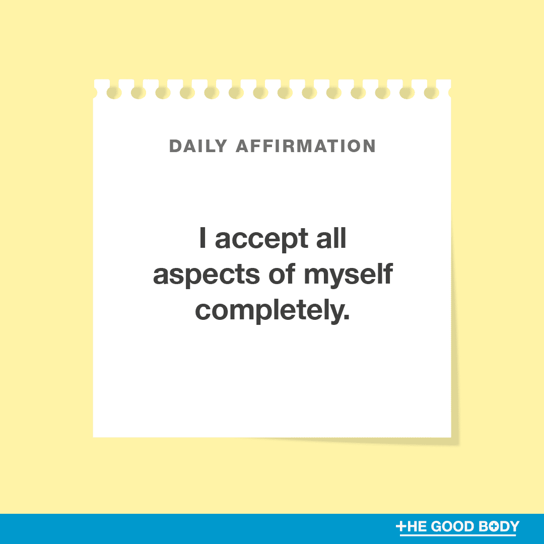 I accept all aspects of myself completely