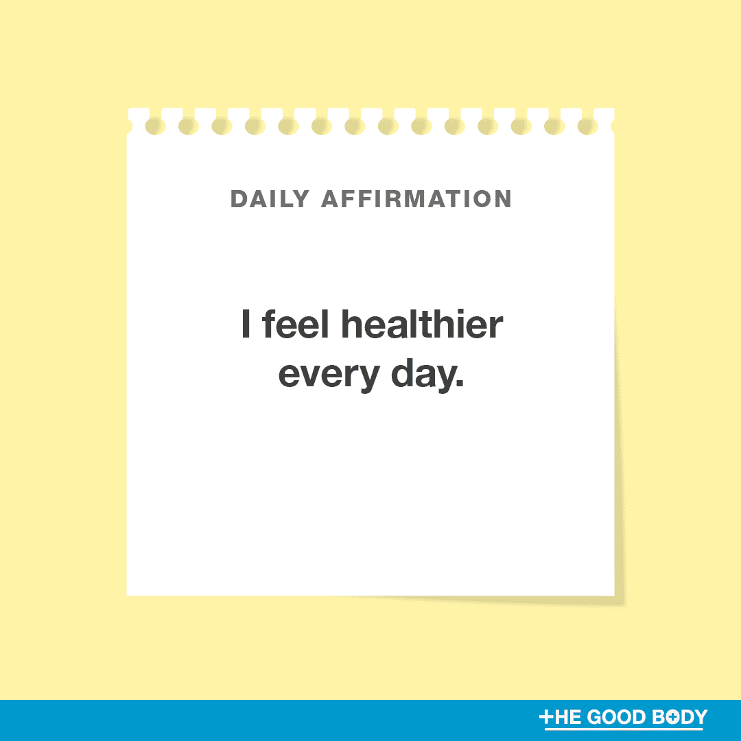 I feel healthier every day