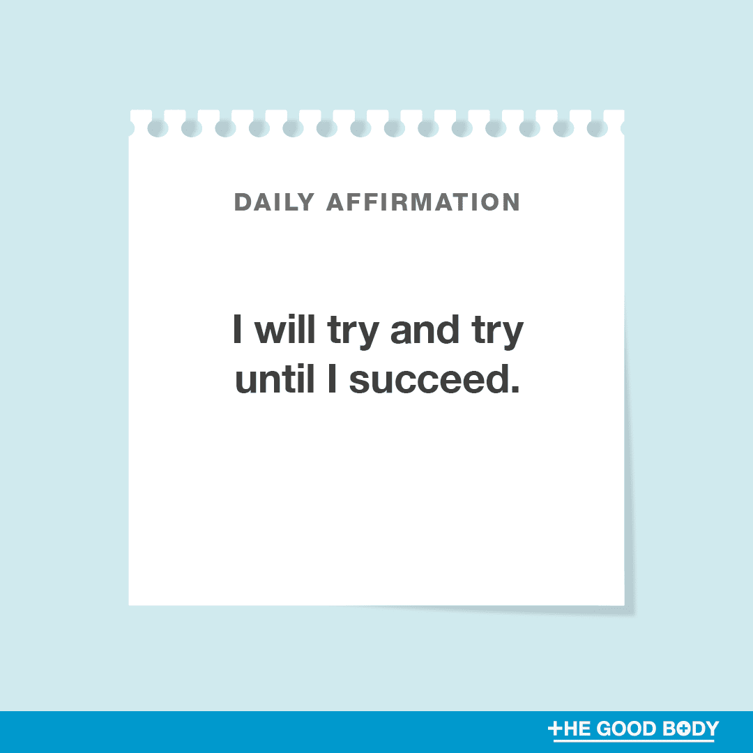 I will try and try until I succeed