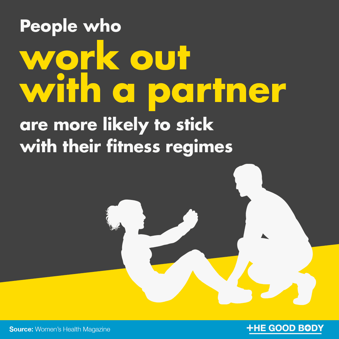 People who work out with a partner are more likely to stick with their fitness regimes