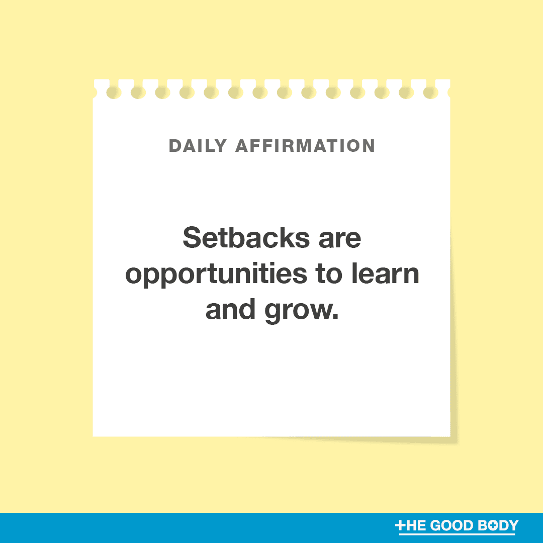 Setbacks are opportunities to learn and grow