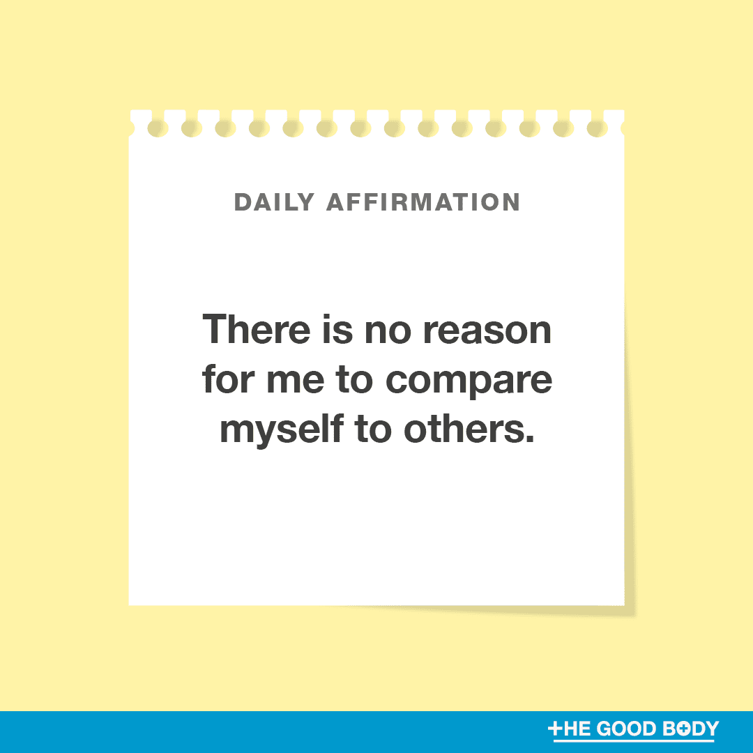 There is no reason for me to compare myself to others