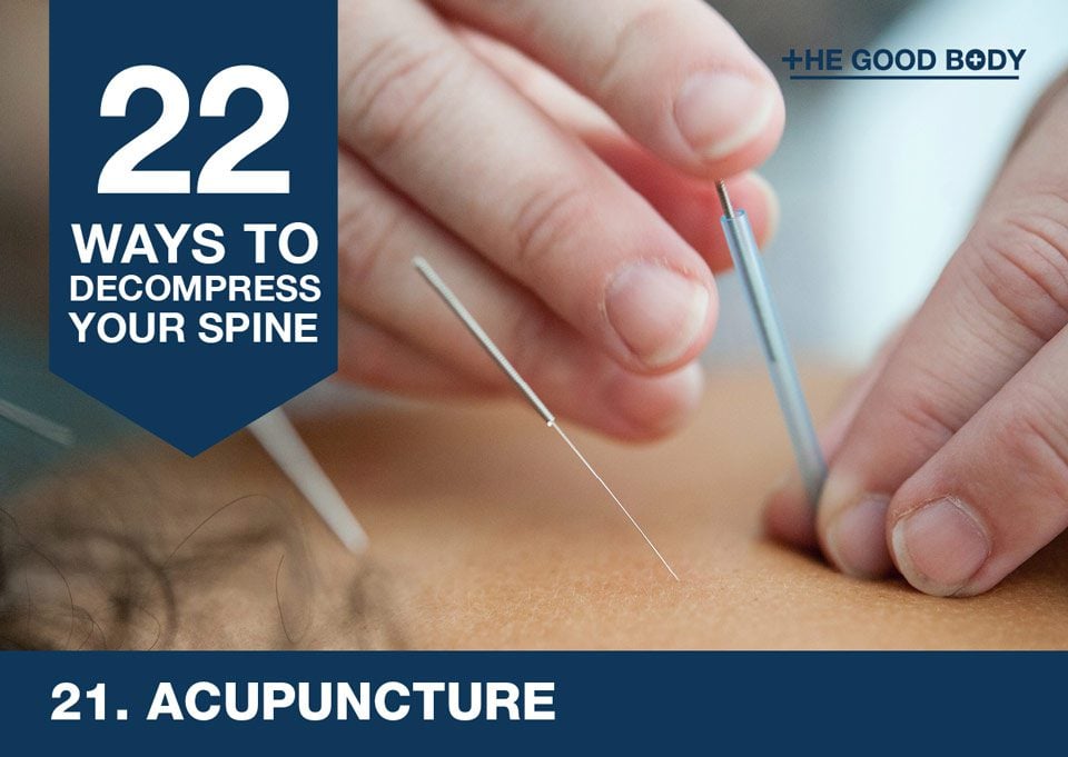 Acupuncture to decompress your spine
