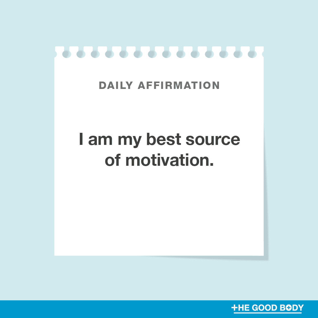I am my best source of motivation
