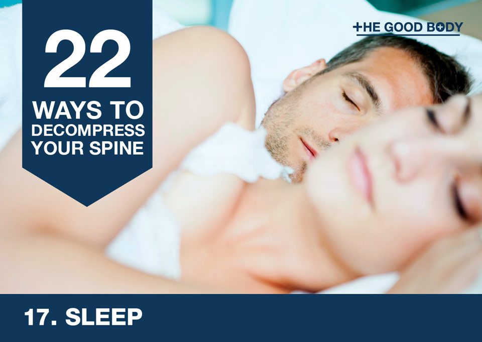 Sleep to decompress your spine