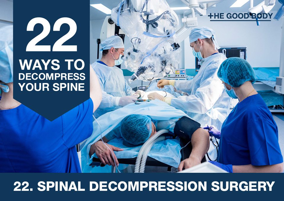 Spinal decompression surgery to decompress your spine