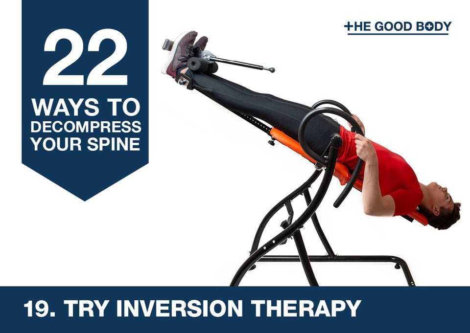 Try inversion therapy to decompress your spine