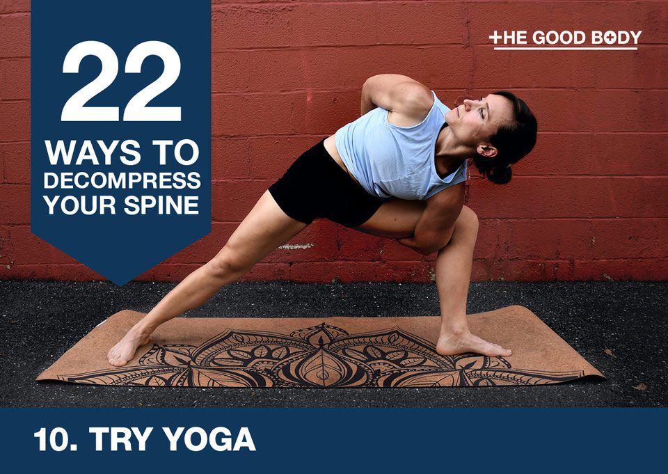 Try yoga to decompress your spine