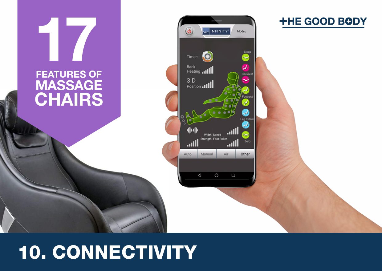 Consider connectivity when choosing a massage chair