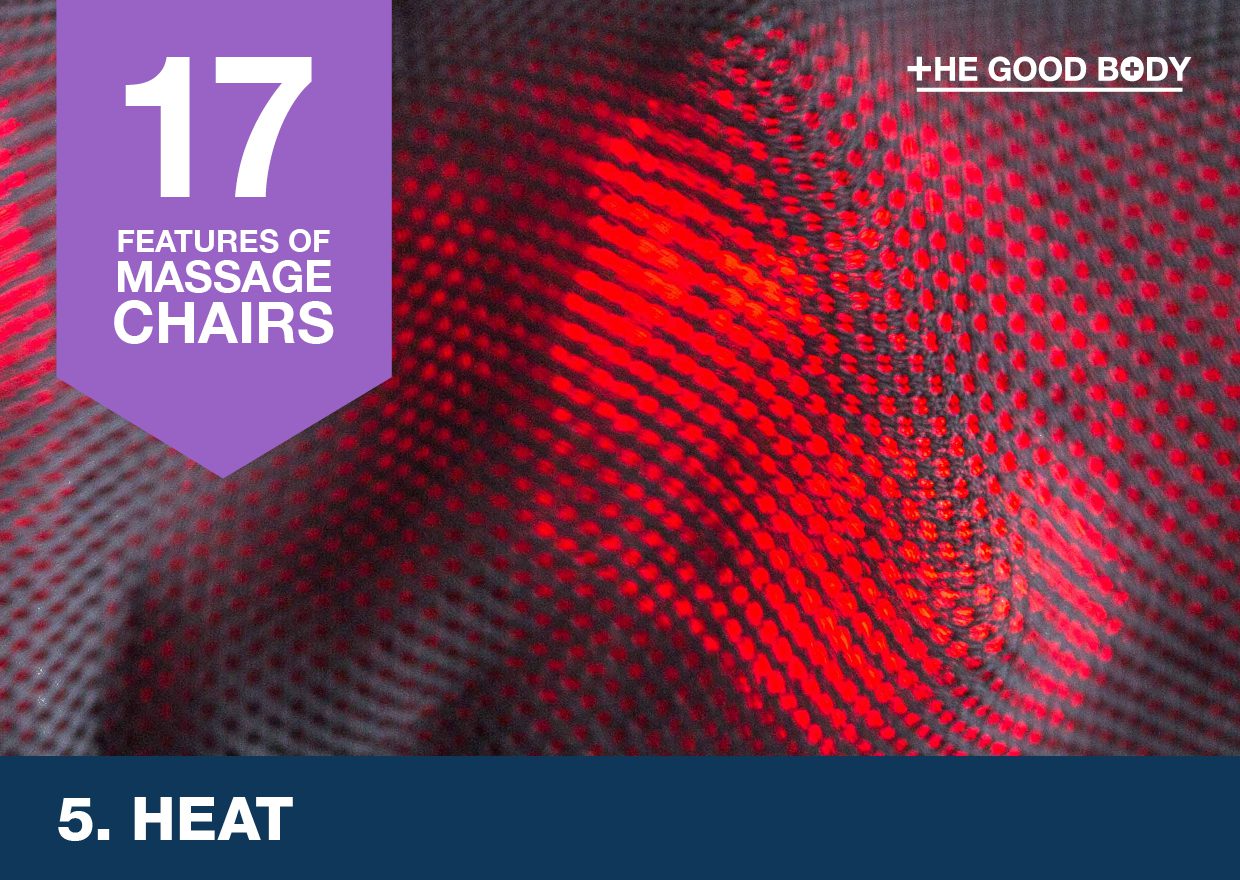 Consider heat when choosing a massage chair