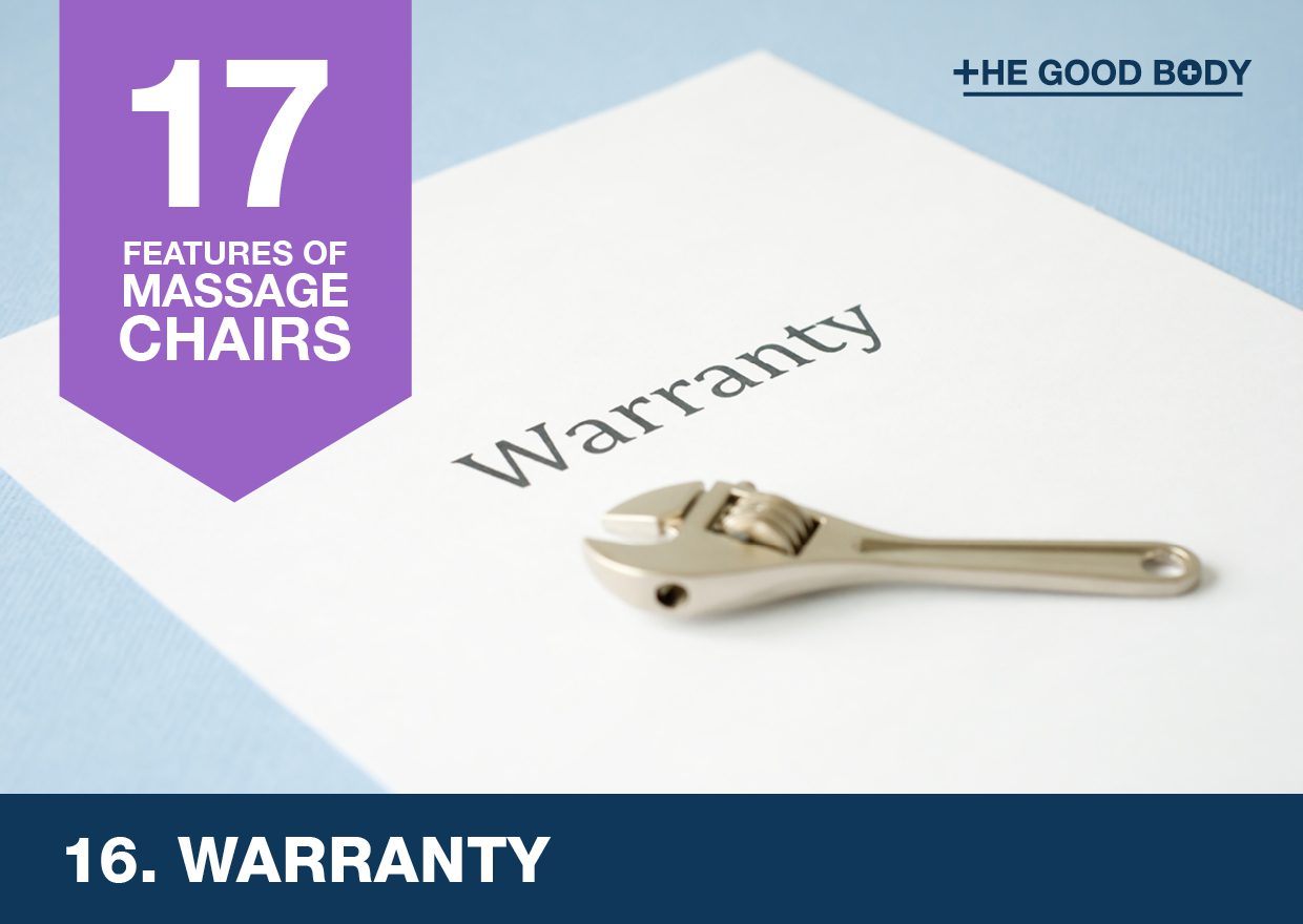 Consider warranty when choosing a massage chair