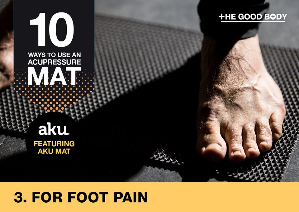 How to use an acupressure mat for foot pain