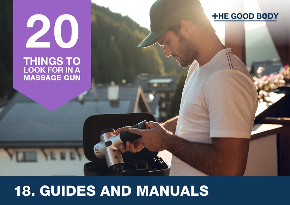 Consider guides and manuals when choosing a massage gun