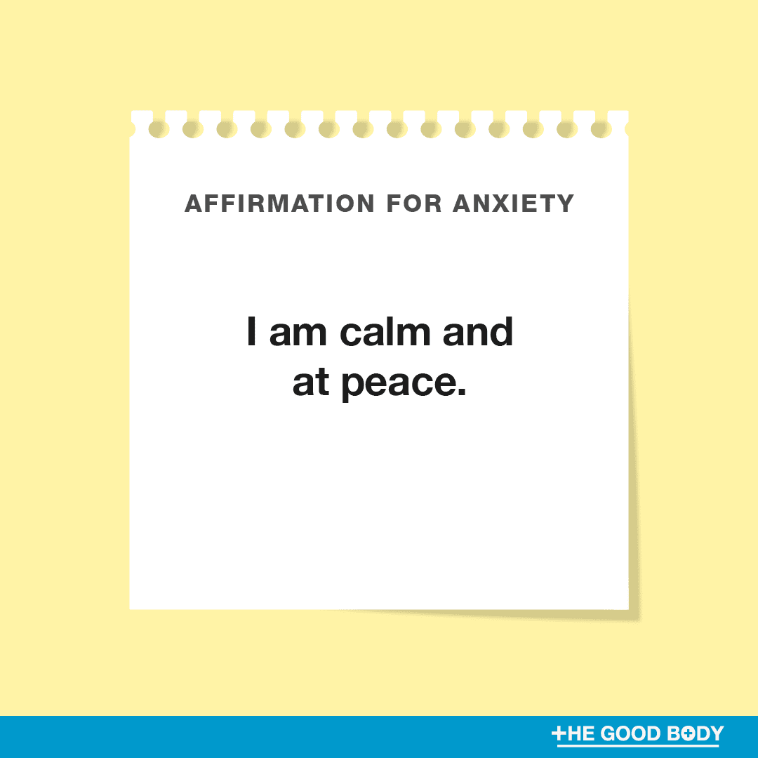 I am calm and at peace