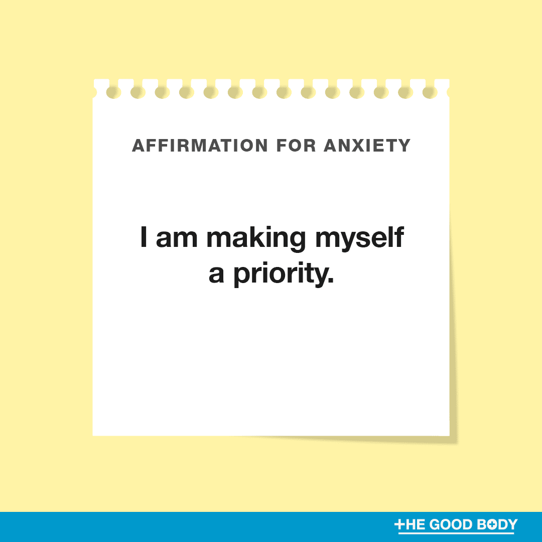 I am making myself a priority