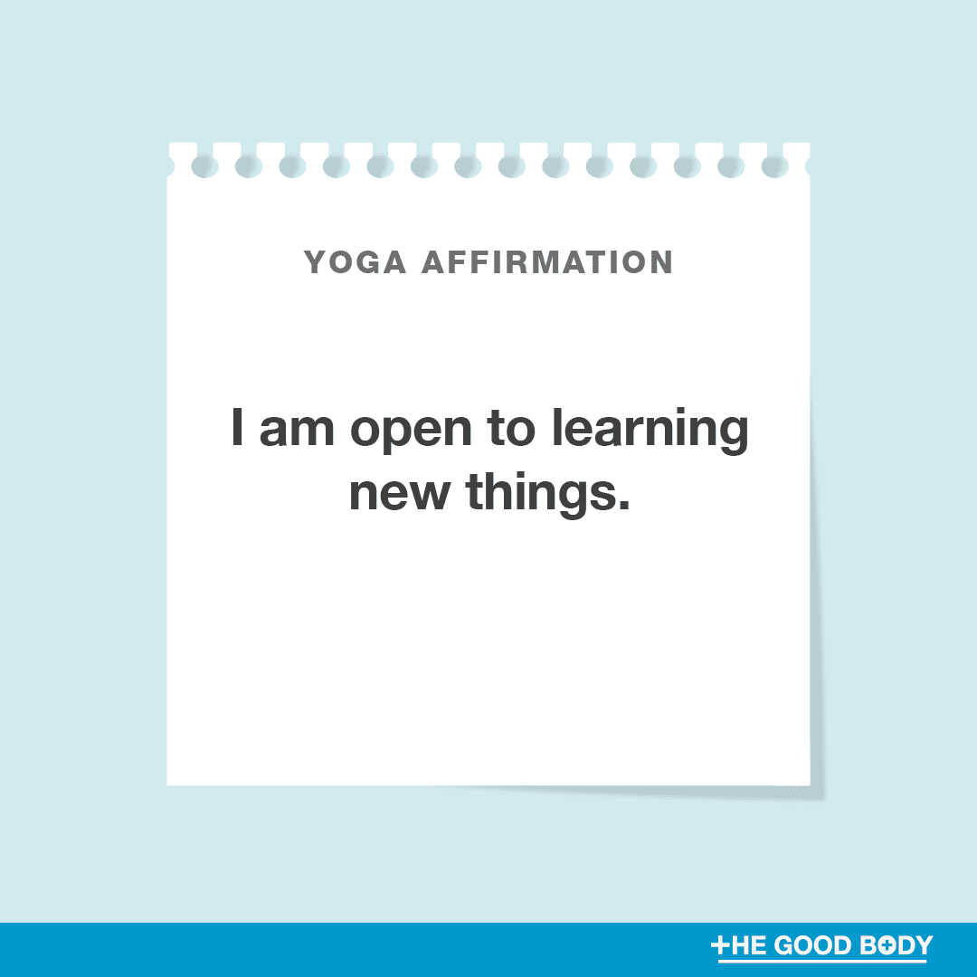 I am open to learning new things.