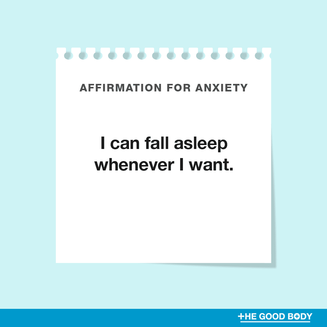 I can fall asleep whenever I want
